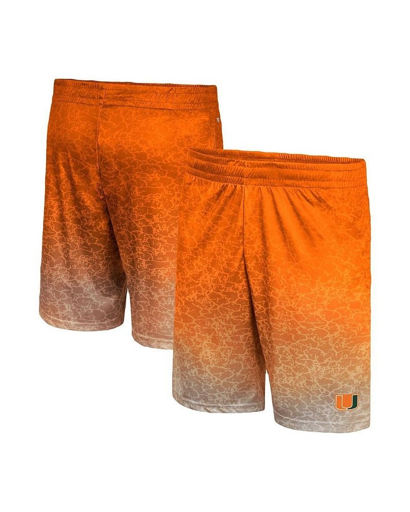 Men's Orange Miami Hurricanes Walter Shorts $25.49 Shorts