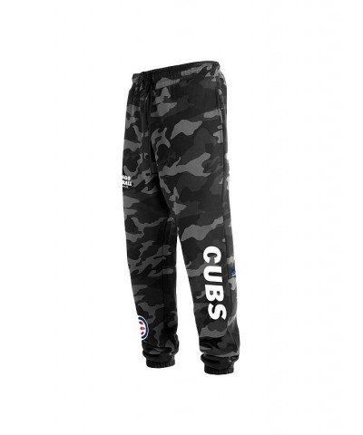 Men's Black Chicago Cubs Camo Jogger Pants $32.00 Pants