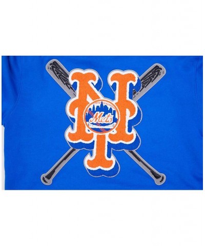 Men's Royal New York Mets Mash Up Logo Pullover Hoodie $63.00 Sweatshirt