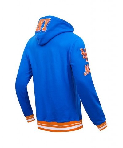 Men's Royal New York Mets Mash Up Logo Pullover Hoodie $63.00 Sweatshirt