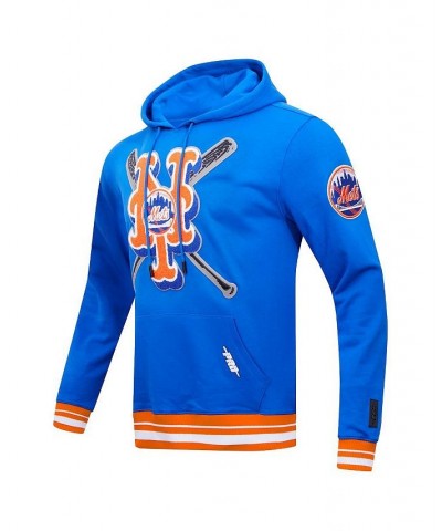 Men's Royal New York Mets Mash Up Logo Pullover Hoodie $63.00 Sweatshirt