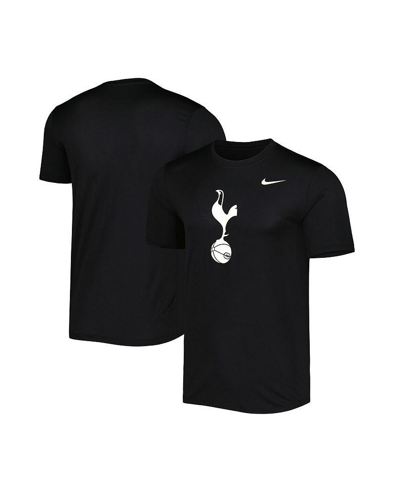 Men's Black Tottenham Hotspur Primary Logo Legend Performance T-shirt $19.35 T-Shirts