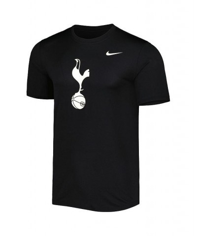 Men's Black Tottenham Hotspur Primary Logo Legend Performance T-shirt $19.35 T-Shirts