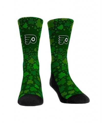 Men's and Women's Socks Philadelphia Flyers St. Patty's Day Shamrock Crew Socks $12.00 Socks