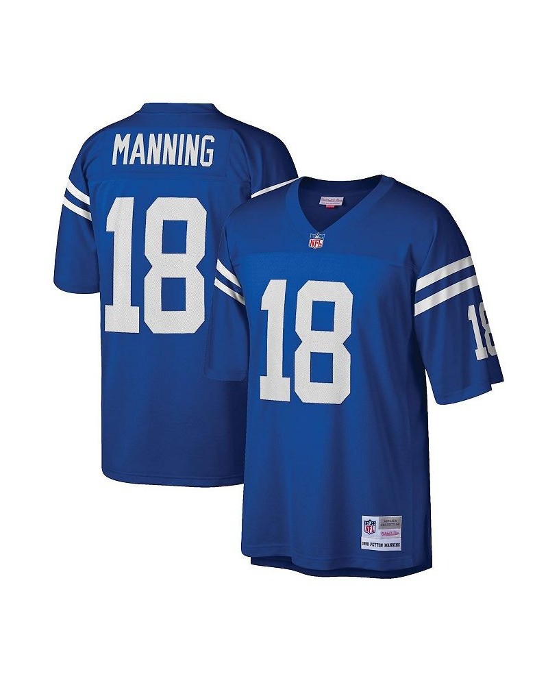 Men's Peyton Manning Royal Indianapolis Colts Big and Tall 1998 Retired Player Replica Jersey $64.60 Jersey