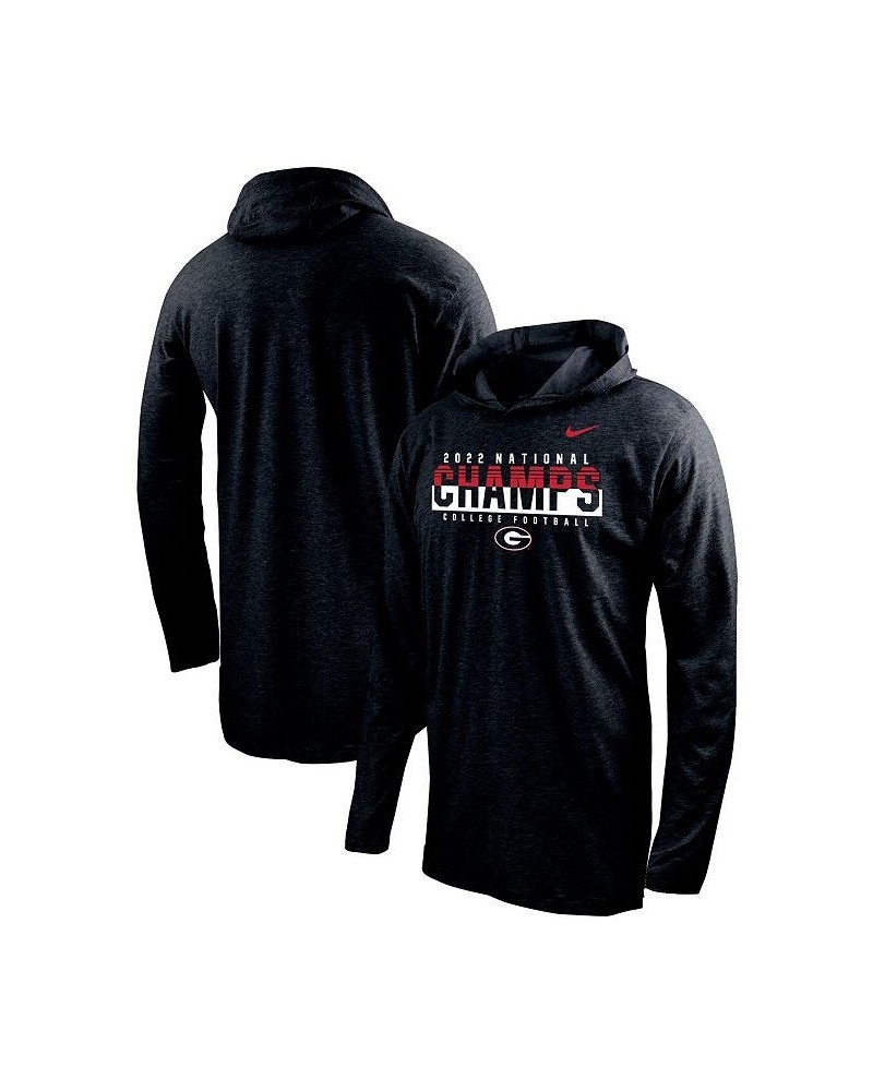 Men's Black Georgia Bulldogs College Football Playoff 2022 National Champions Long Sleeve Hoodie T-shirt $36.84 T-Shirts