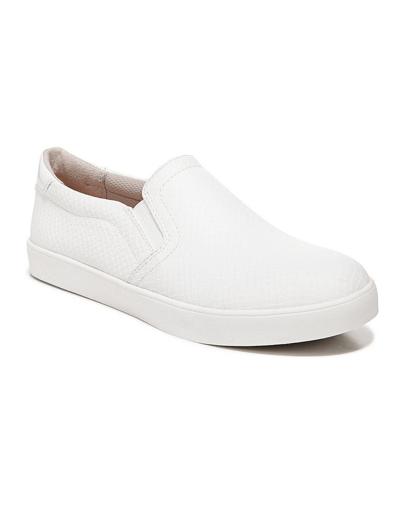 Women's Madison Slip on Sneakers White Faux Leather $27.60 Shoes