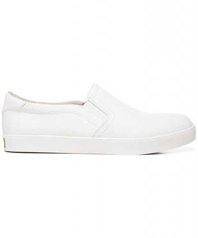 Women's Madison Slip on Sneakers White Faux Leather $27.60 Shoes