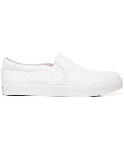 Women's Madison Slip on Sneakers White Faux Leather $27.60 Shoes