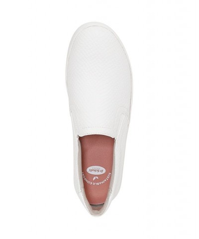 Women's Madison Slip on Sneakers White Faux Leather $27.60 Shoes