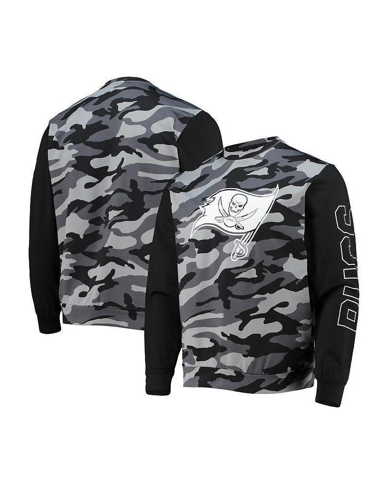 Men's Black Tampa Bay Buccaneers Camo Long Sleeve T-shirt $26.95 T-Shirts