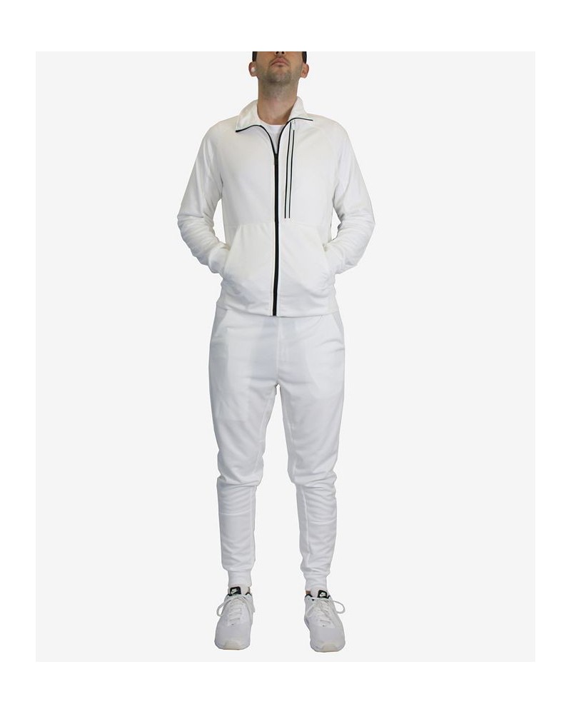 Men's Slim Fit Moisture Wicking Performance Active Track Jacket and Jogger Pants, 2 Piece Set PD02 $32.40 Pants