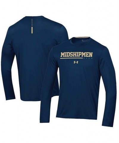 Men's Navy Navy Midshipmen 2022 Sideline Training Performance Long Sleeve T-shirt $28.20 T-Shirts