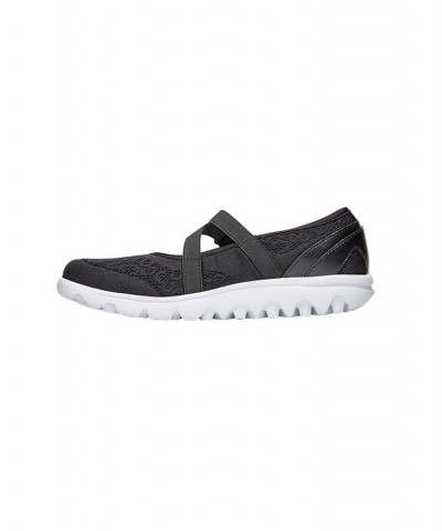 Women's Travelactive Mary Jane Sneaker Black $30.00 Shoes