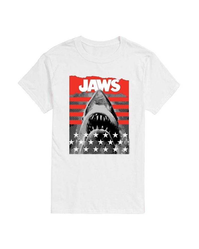 Men's Jaws Patriotic T-shirt White $15.40 T-Shirts