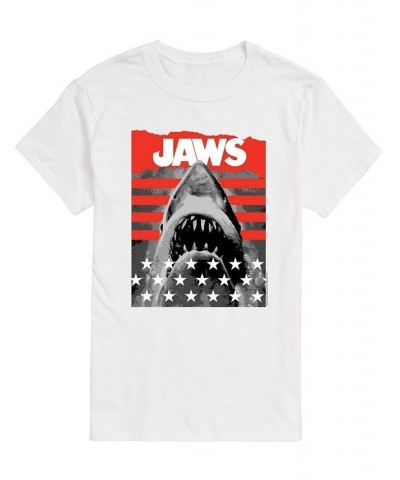 Men's Jaws Patriotic T-shirt White $15.40 T-Shirts