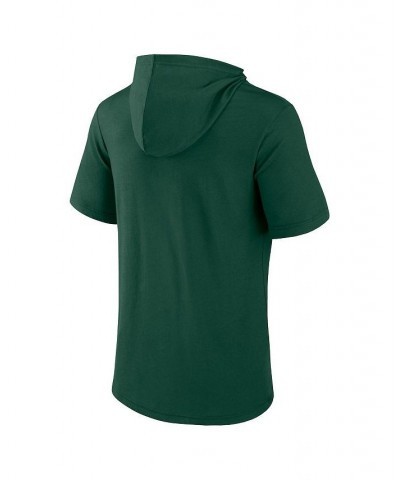 Men's Branded Green Miami Hurricanes Outline Lower Arch Hoodie T-shirt $23.50 T-Shirts