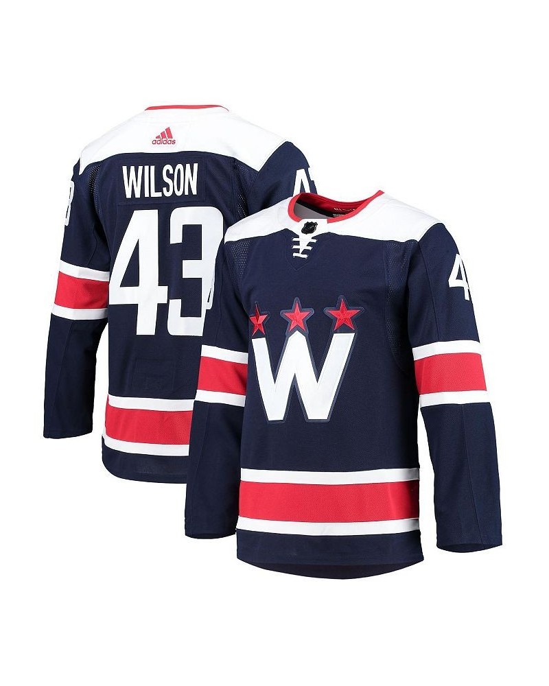 Men's Tom Wilson Navy Washington Capitals 2020/21 Alternate Primegreen Authentic Pro Player Jersey $105.60 Jersey