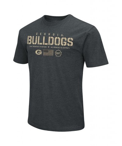 Men's Heathered Black Georgia Bulldogs OHT Military-Inspired Appreciation Flag 2.0 T-shirt $24.74 T-Shirts