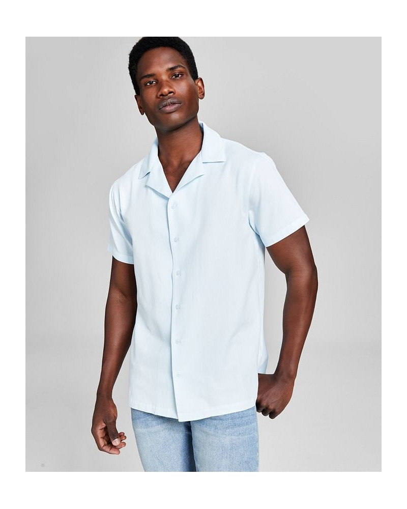 Men's Solid Short Sleeve Camp Shirt Soldalite $14.49 Shirts