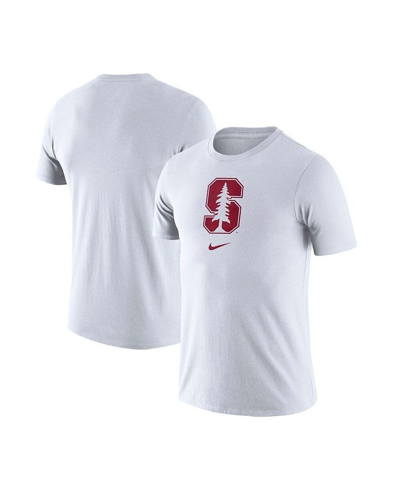 Men's White Stanford Cardinal Essential Logo T-shirt $17.59 T-Shirts