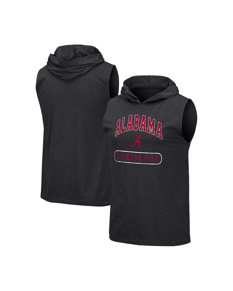 Men's Black Alabama Crimson Tide Varsity Team Hoodie Tank Top $19.60 T-Shirts