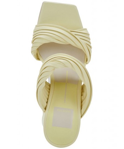 Women's Pilton Soft-Volume Block-Heel Dress Sandals Yellow $60.75 Shoes