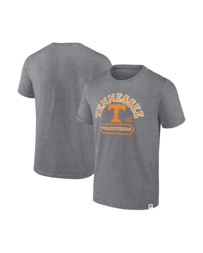 Men's Branded Heather Gray Tennessee Volunteers Old-School Pill Enzyme Washed T-shirt $26.54 T-Shirts