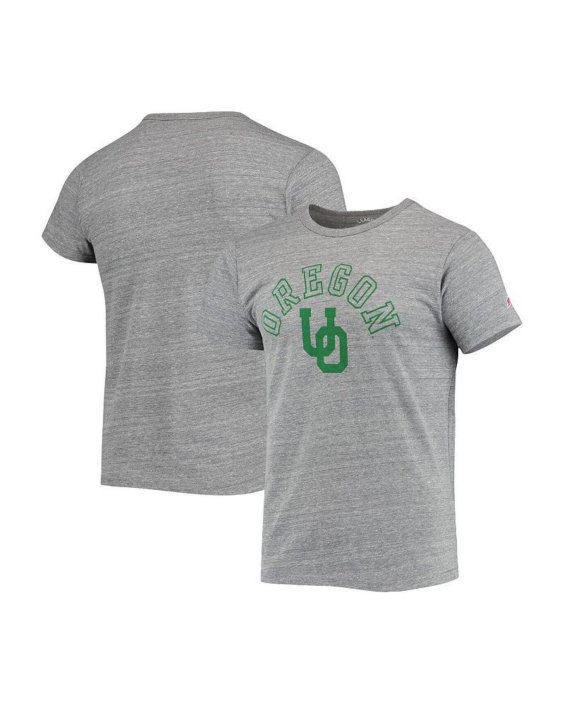 Men's Heathered Gray Oregon Ducks Tide Seal Nuevo Victory Falls Tri-Blend T-shirt $26.99 T-Shirts