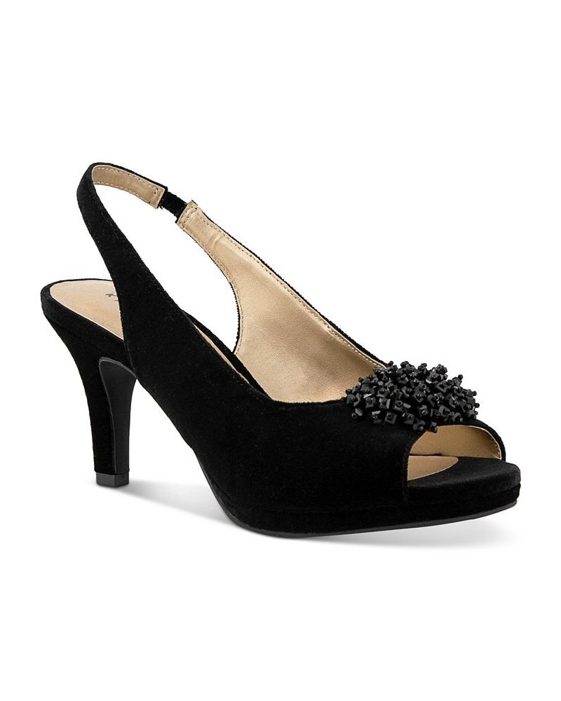 Breena Slingback Peep-Toe Pumps PD04 $35.78 Shoes