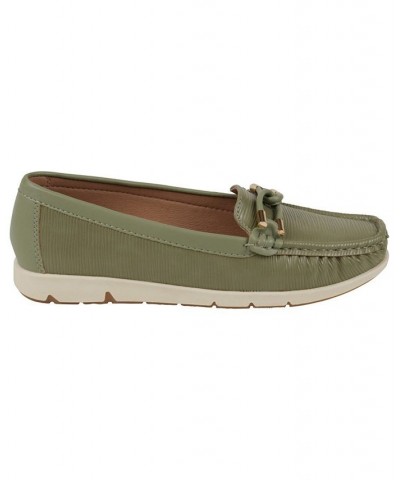 Women's Margie Flats Green $38.49 Shoes