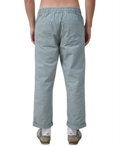 Men's Elastic Worker Drawstring Pants Blue $30.10 Pants