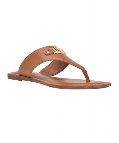 Women's Lazire Casual Slip-on Sandals Brown $36.00 Shoes