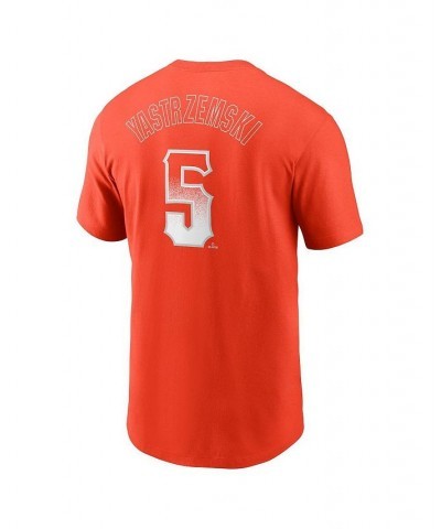 Men's Mike Yastrzemski Orange San Francisco Giants 2021 City Connect Name and Number T-shirt $20.00 T-Shirts