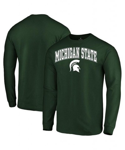 Men's Branded Green Michigan State Spartans Campus Logo Long Sleeve T-shirt $11.48 T-Shirts