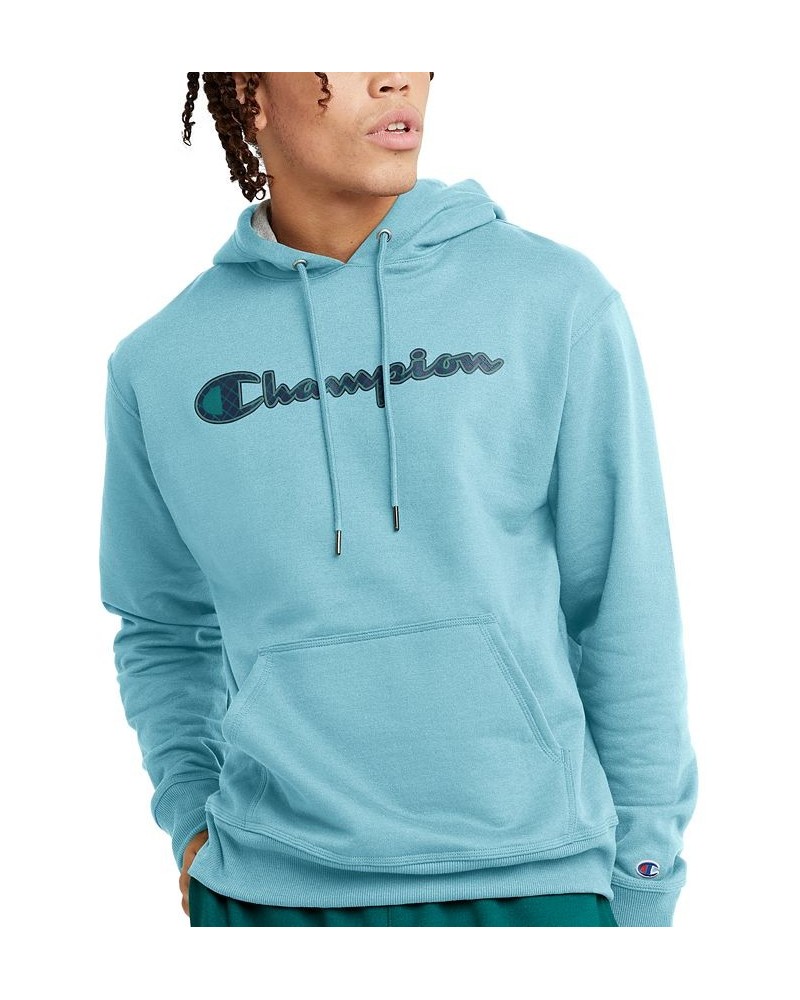 Men's Powerblend Logo-Graphic Hoodie Athletic Navy $18.49 Sweatshirt