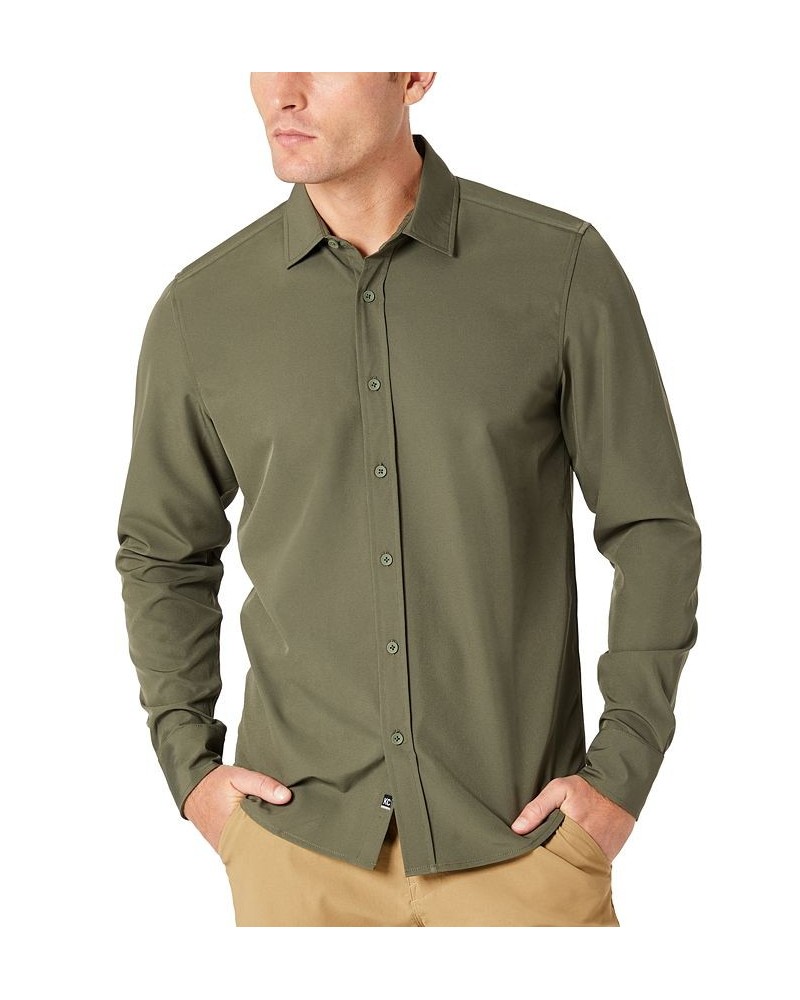 Men's Solid Performance Stretch Shirt PD04 $24.98 Shirts