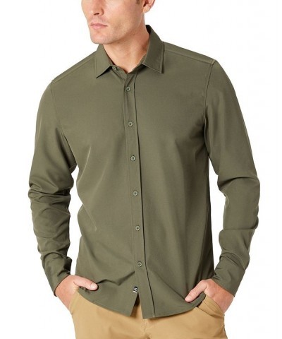 Men's Solid Performance Stretch Shirt PD04 $24.98 Shirts