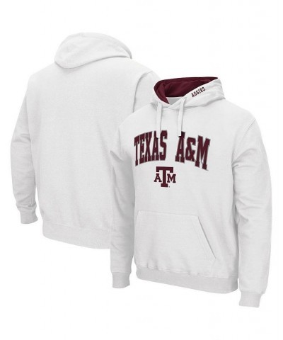 Men's White Texas A&M Aggies Arch & Logo 3.0 Pullover Hoodie $28.20 Sweatshirt