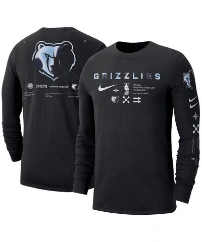 Men's Black Memphis Grizzlies Essential Air Traffic Control Long Sleeve T-shirt $27.55 T-Shirts