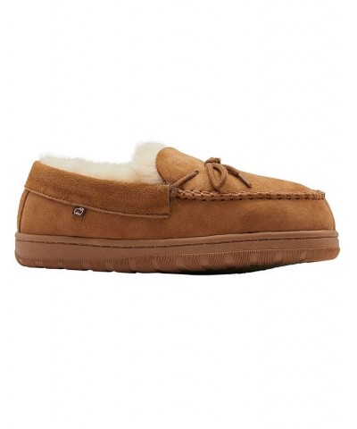 Men's Doubleface Moccasin Shoes Brown $44.00 Shoes