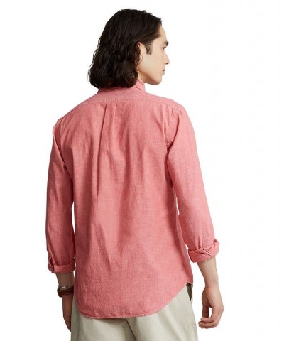 Men's Classic-Fit Cotton Shirt Red $59.40 Shirts