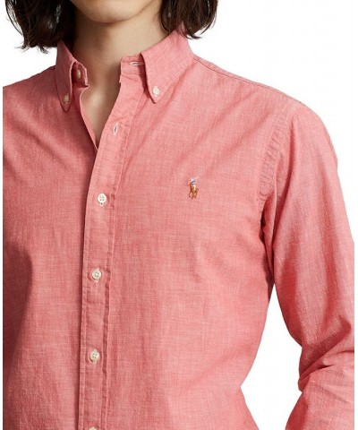 Men's Classic-Fit Cotton Shirt Red $59.40 Shirts