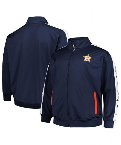 Men's Navy Houston Astros Big and Tall Tricot Track Full-Zip Jacket $39.95 Jackets