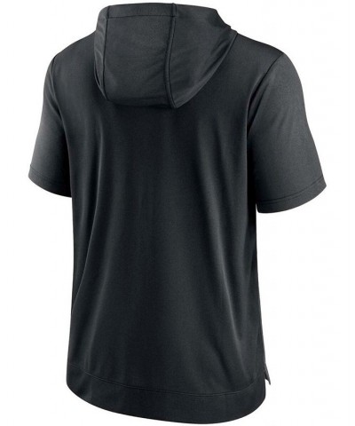 Men's Heathered Charcoal, Black Las Vegas Raiders Performance Hoodie T-shirt $31.34 T-Shirts