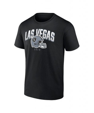 Men's Branded Black, White Las Vegas Raiders Long and Short Sleeve Two-Pack T-shirt $25.37 T-Shirts