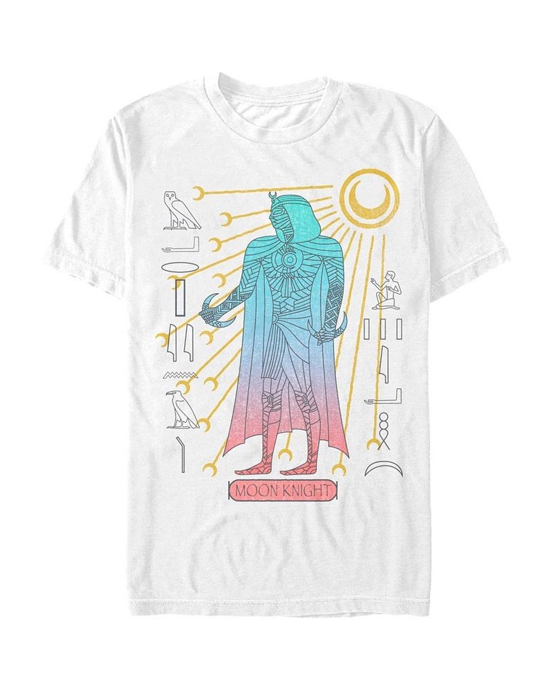 Men's Moon Knight Mummy Short Sleeve T-shirt White $17.15 T-Shirts