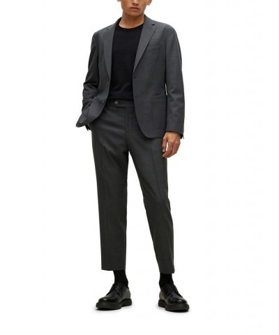 BOSS Men's Slim-Fit 2-Piece Suit Gray $146.10 Suits