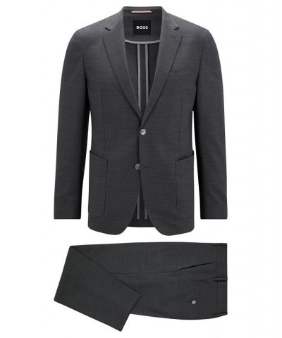 BOSS Men's Slim-Fit 2-Piece Suit Gray $146.10 Suits