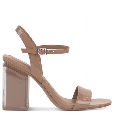 Herrican Ankle-Strap Slingback Two-Piece City Sandals Pink $43.20 Shoes